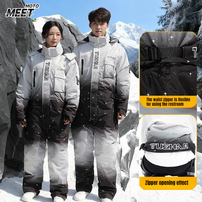Cycling Gear Waterproof - ملابس تزلج شتوية مقاومة للماء ودافئة،
