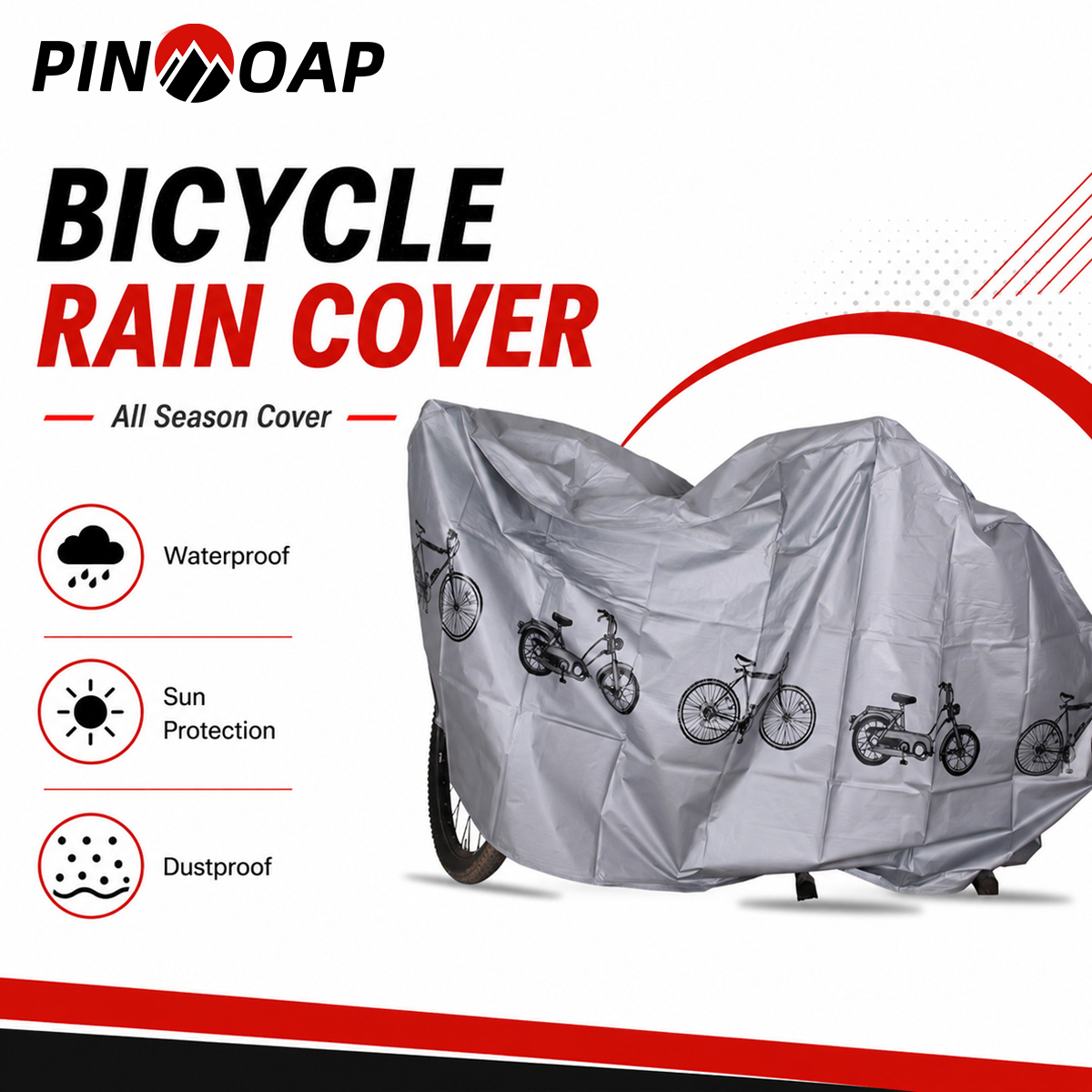 Cycling Gear Waterproof - غطاء دراجة هوائية عالمي مقاوم للماء