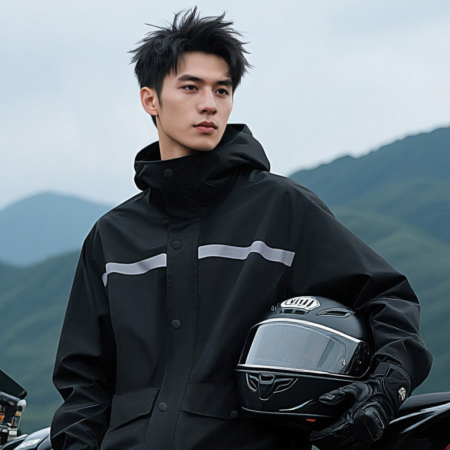 بدلة مطر مقاومة للماء مع شريط  - مراجعة Cycling Gear Pants وسعره